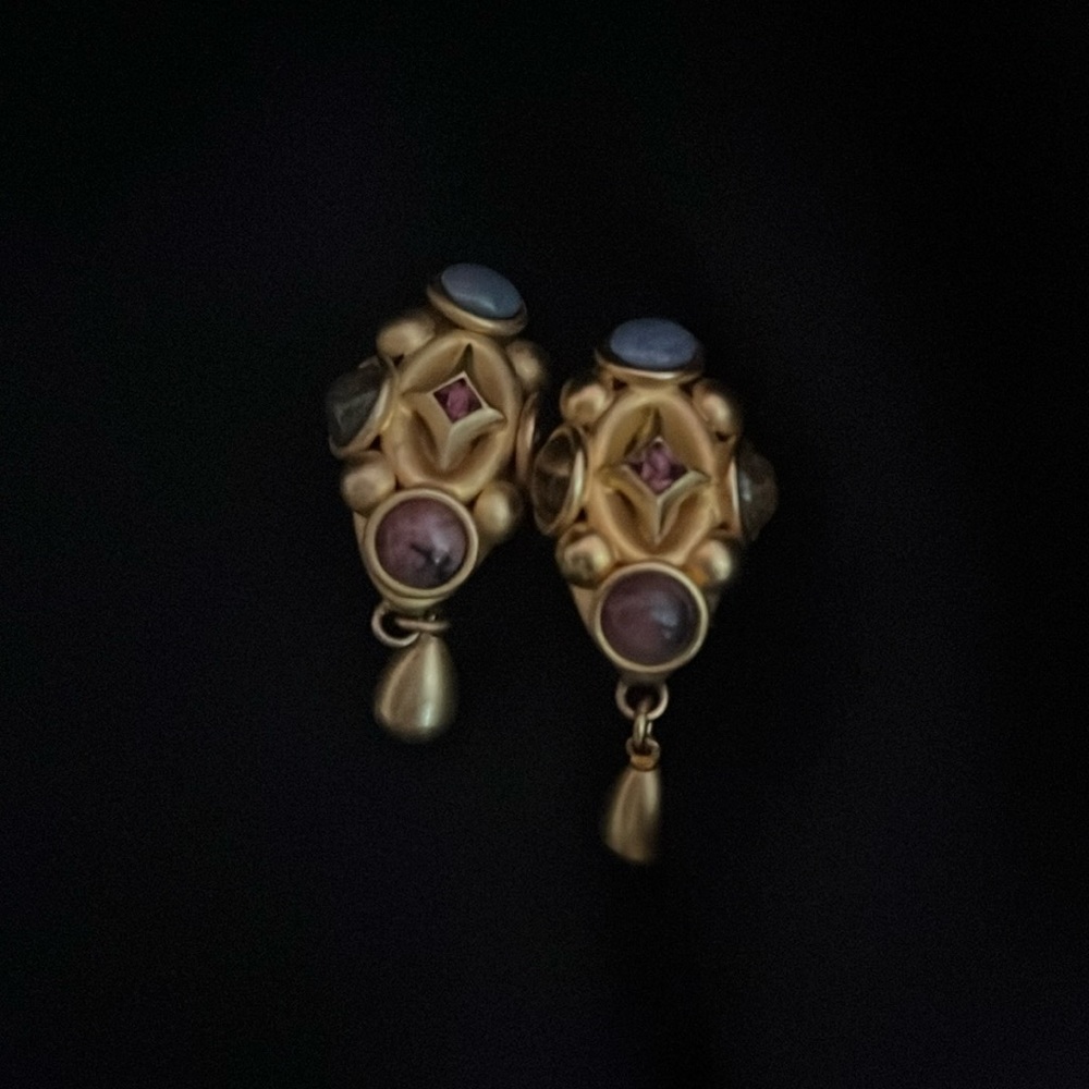 Natasha Stambouli 24K Gold plated Clip on Earrings